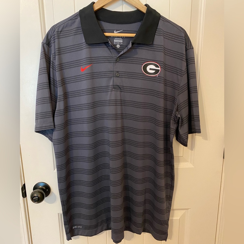 Georgia Men’s Nike Dri-FIT College Polo. Size XL.